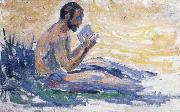 Paul Signac, man reading